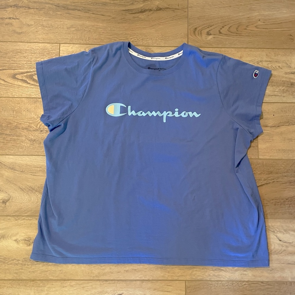 Champion Periwinkle Blue Tee Shirt 3X